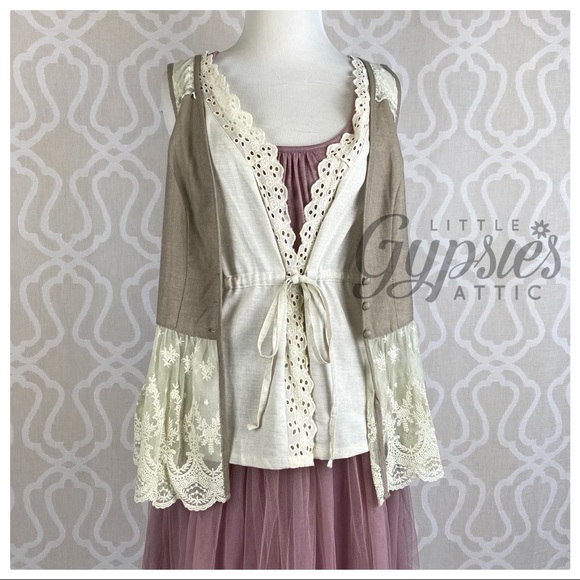 A’reve Dusty Rose Tulle Slip Dress - Picture 11 of 15